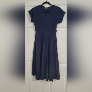 Pleated Midi Dress